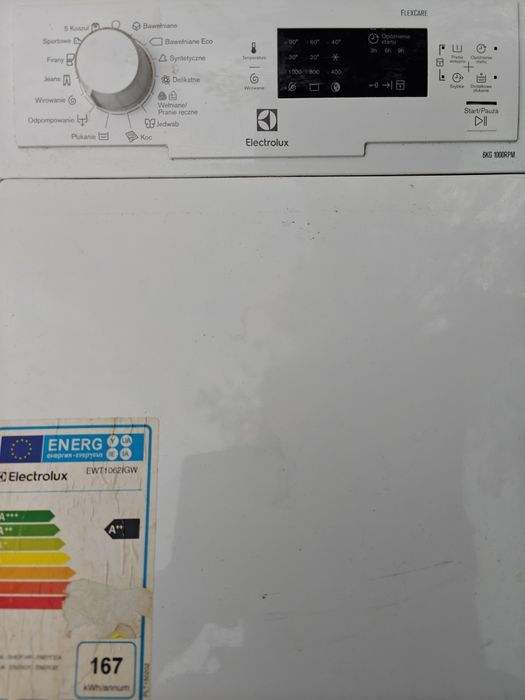 Pralka Elektrolux flexcare wsad z góry części
