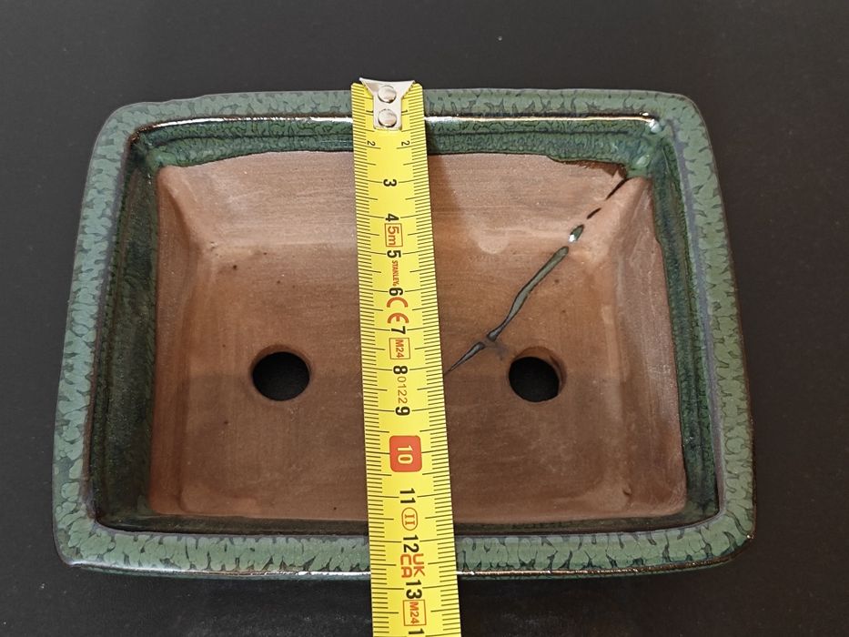 Vaso para bonsai em verde