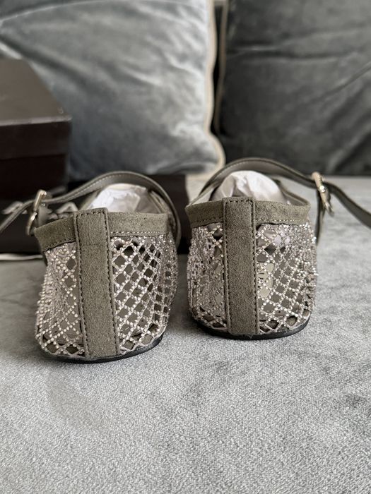 Балетки сетка alaia со стразами
