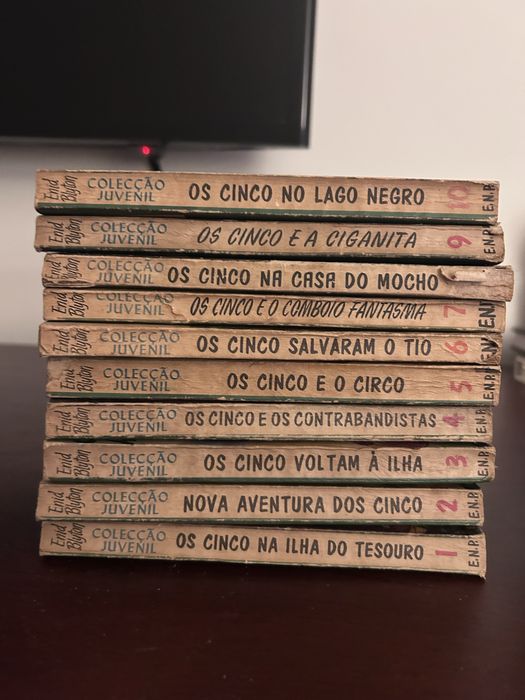 Coleção 21 livros “Os Cinco” , 1a edição anos 60