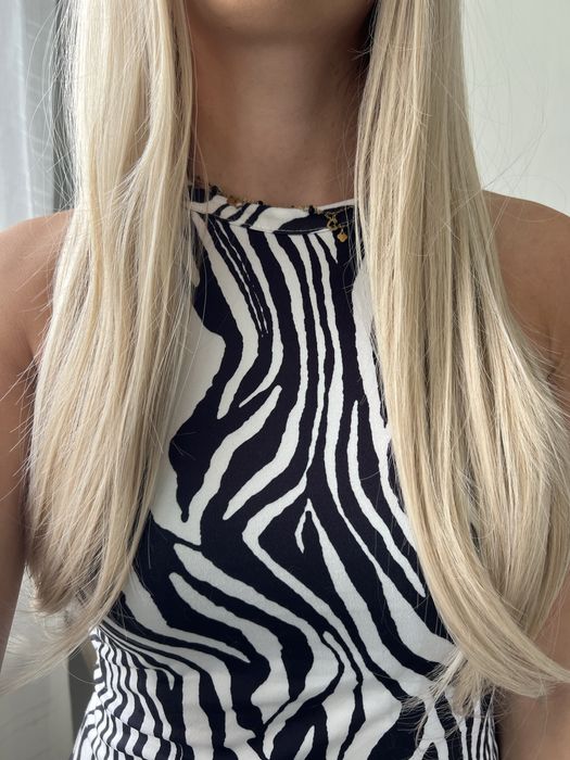 Peruka blond z grzywką jak prawdziwa