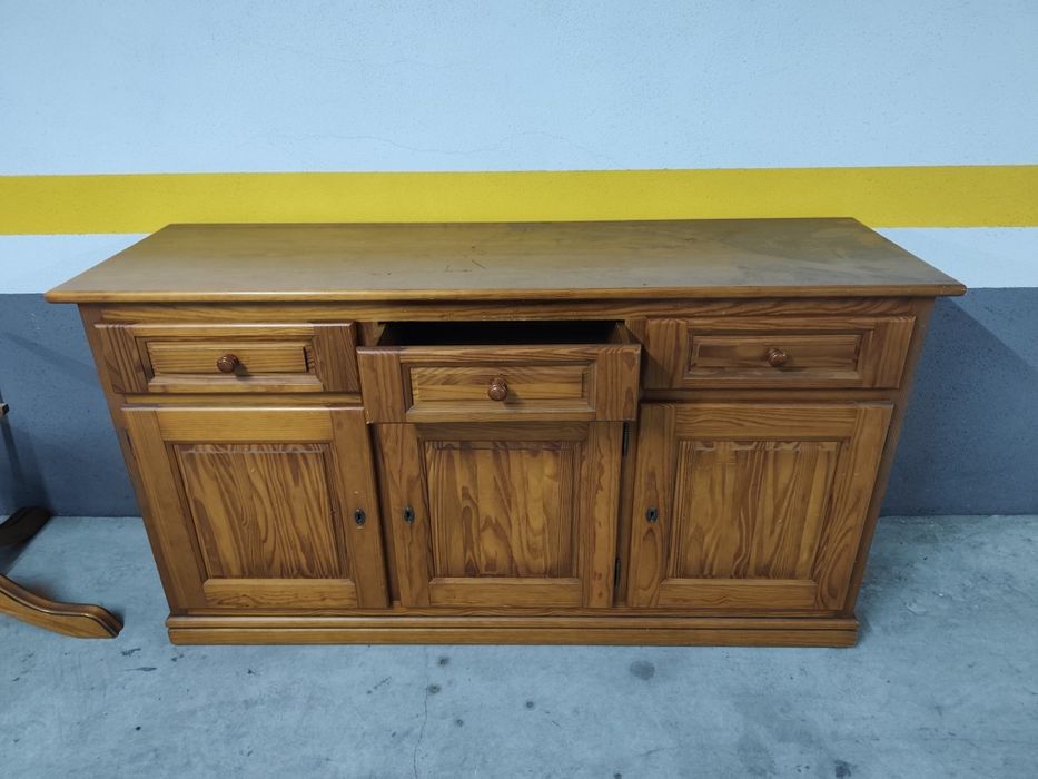 Conjunto Sala Madeira  - Pinho Mel