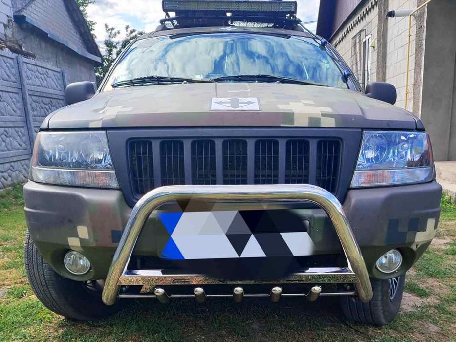 Jeep Grand Cherokee WJ 1999-2004 рр. Кенгурятник WT004 (нерж)