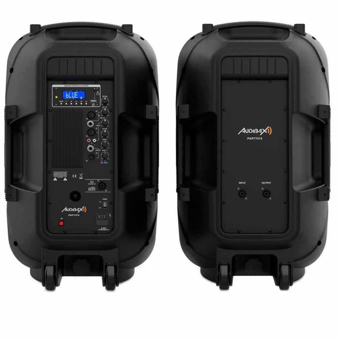 Pack Profissional Colunas Som Amplificadas 1200W RGB Bluetooth Usb TOP