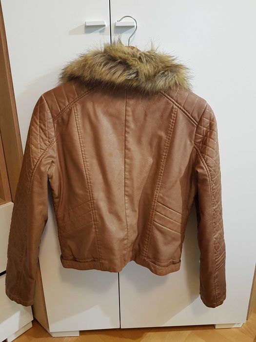 Ramoneska damska Bershka kurtka skórzana 38M