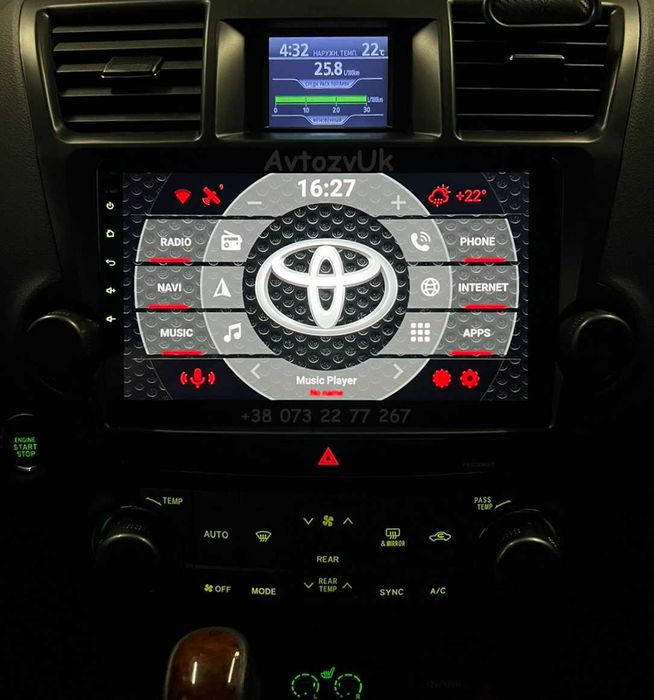 Магнітола HIGHLANDER Toyota HILUX SURF Хейлендер CarPlay GPS Андроїд 16