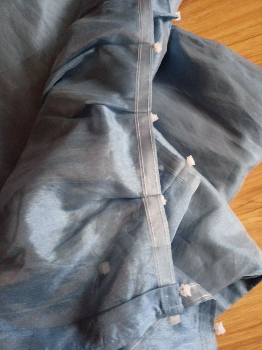 Тюль блакитного кольору, нова, 1 шт.