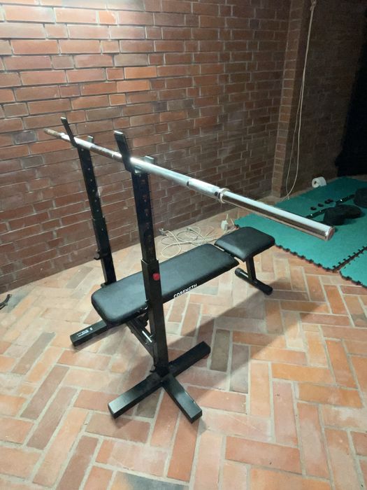 Ławka do ćwiczeń + ciężary (70 kg)+ sztanga GRATIS!