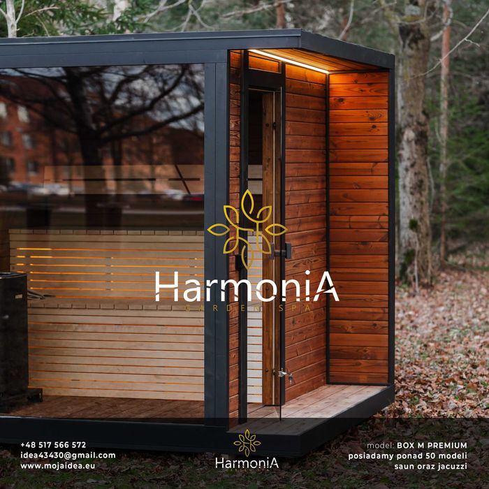 sauna kwadratowa, fullglass, thermowood, piec , dostępna, PROMOCJA, EKSPOZYCJA
