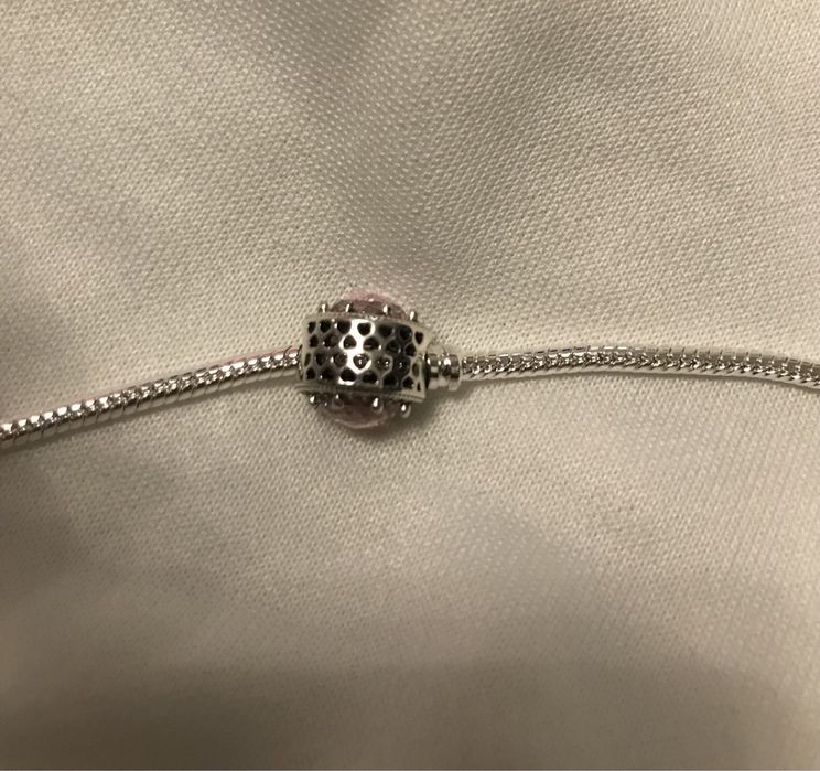 Charms srebro s925 Serduszka, cyrkonie