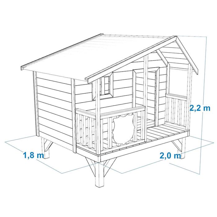 Domek drewniany FC Barcelona Domek Dla Dziecka