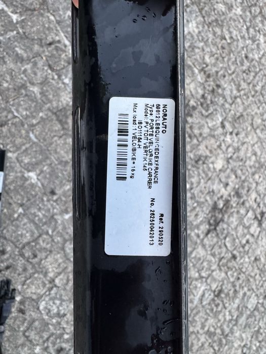 Barras de tejadilho + 2 suportes de bicicleta