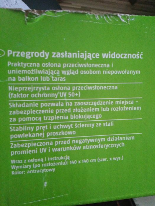 Nowa Przegroda zasłaniającą widocznosc 140 x 140