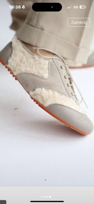 Buty anniel zamszowo skorzane