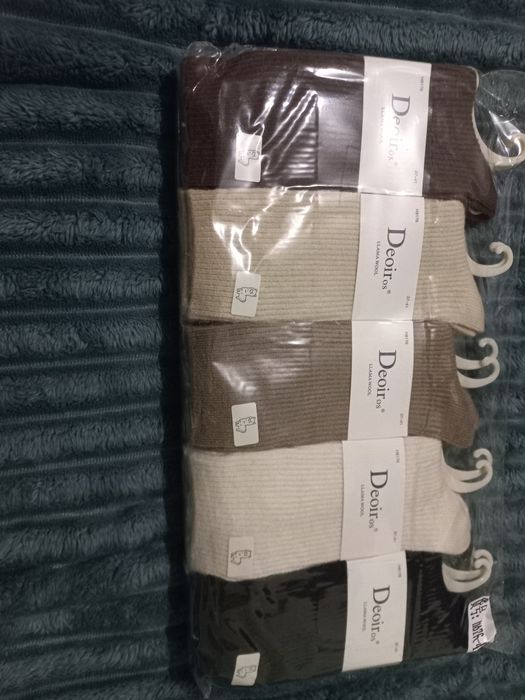 Теплі подовжені шкарпетки/носки шерсть лами, єдиний розмір 37-41.