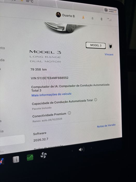 Tesla Model 3 Long Range Dual Motor Tração Integral