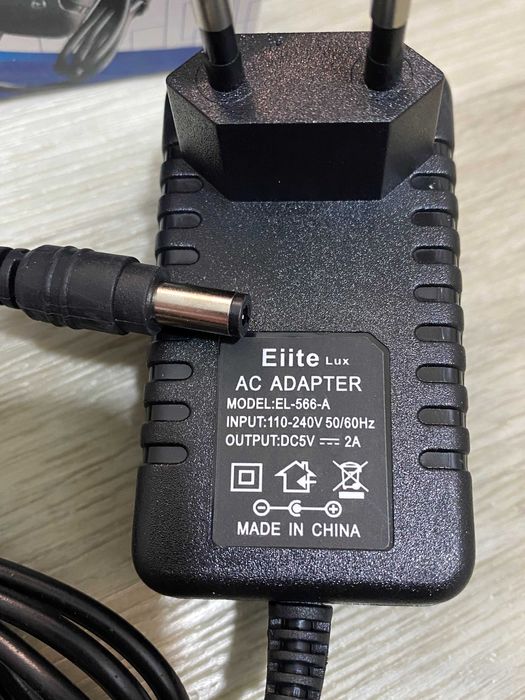 Адаптер, зарядне, блок живлення 5V 2A роз'єм 5.5*2.5мм