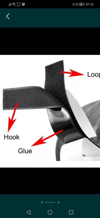 Autoadesiva Macho 18,50 m+Fêmea 18,50 me. Novas