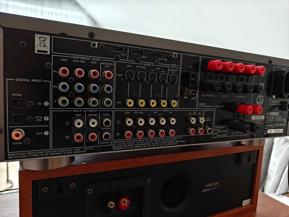 Yamaha RX‑V461 – amplituner AV 5.1 + pilot | stan bardzo dobry