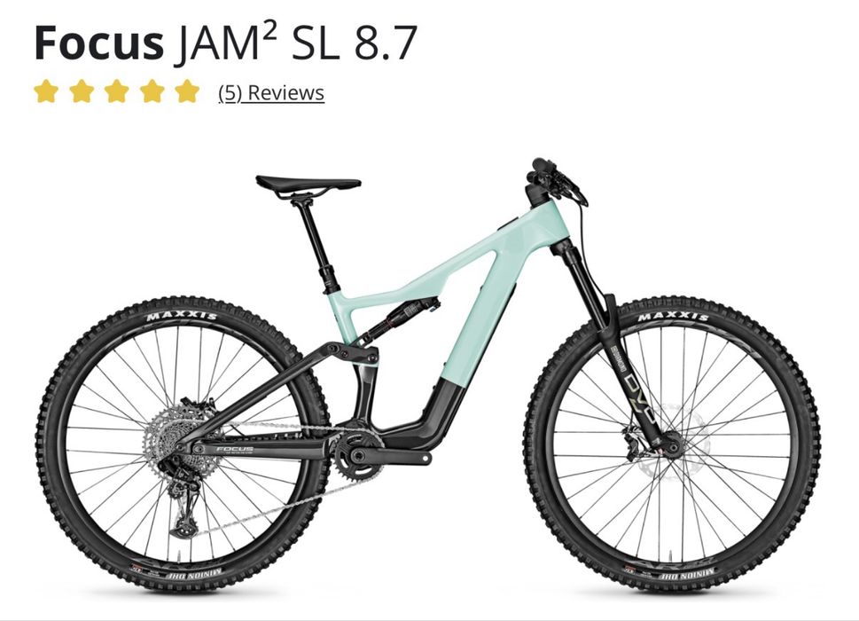 E-bike Focus Jam2 SL 8.2 Carbono 2025
