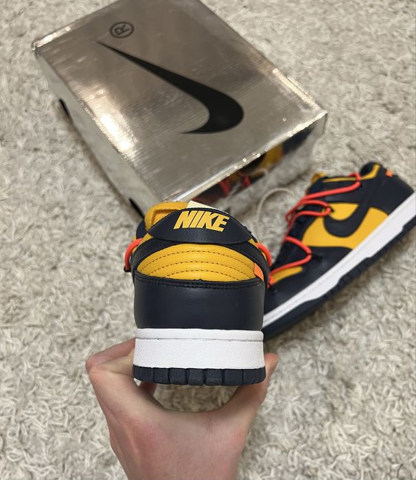 Кросівки Nike x Off-White Dunk Low University Gold - CT0856-700