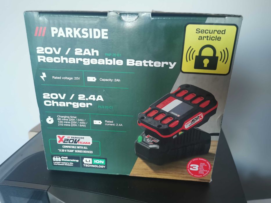 Bateria +Ładowarka Parkside 20V/2Ah "Nowa