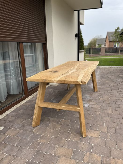 Stół dębowy, ogrodowy