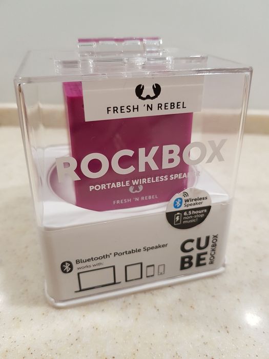 Głośnik przenośny Rockbox Cube zestaw głośnomówiący nowy