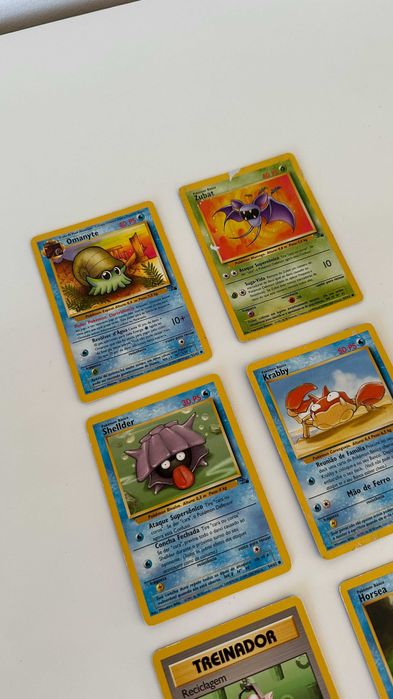 Lote 4 Cartas Pokémon Vintage Coleção Fossil (Inglês)