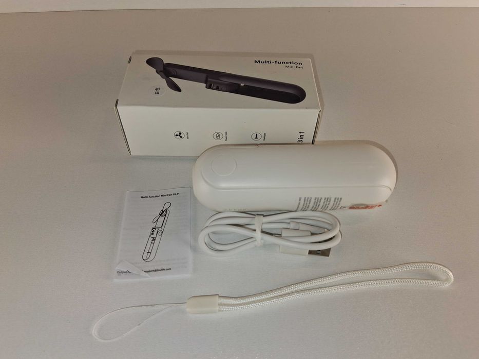 Y134 Wielofunkcyjny Mini Wiatrak Ręczny Powerbank Latarka Wentylator