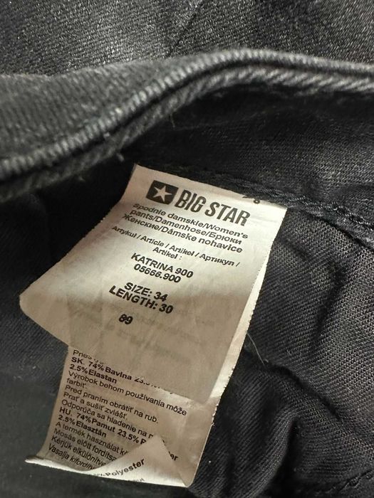 Big Star Katrina 900 jeans damskie czarne 34/30 slim