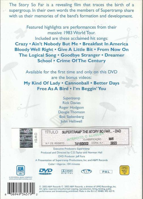 Supertramp - The Story So Far... (DVD)