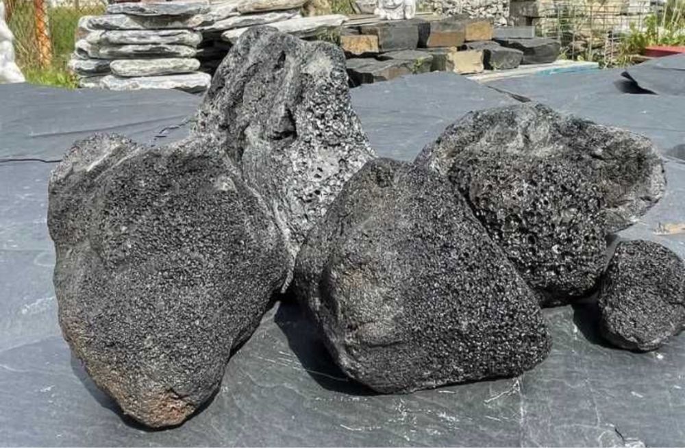 CZARNA LAWA WULKANICZNA Skała Akwarium Volcano Rock Lava Stone Malawi