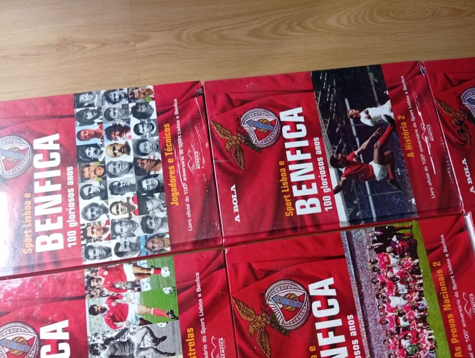 Conjunto de livros sport Lisboa e Benfica