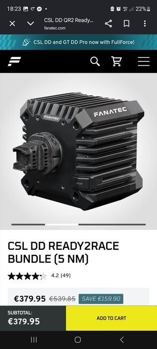 Csl dd ready2race bundle 5nm Fanatec