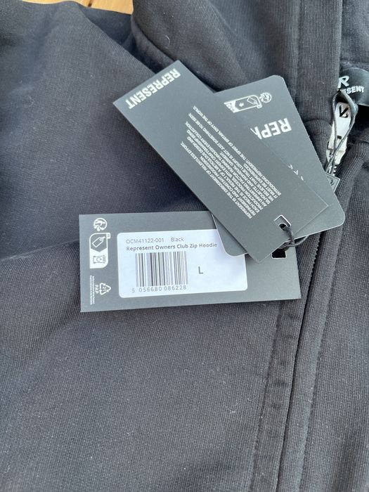 Зіп-худі Represent Owners Club Zip Hoodie Black (L) Нове / Кофта