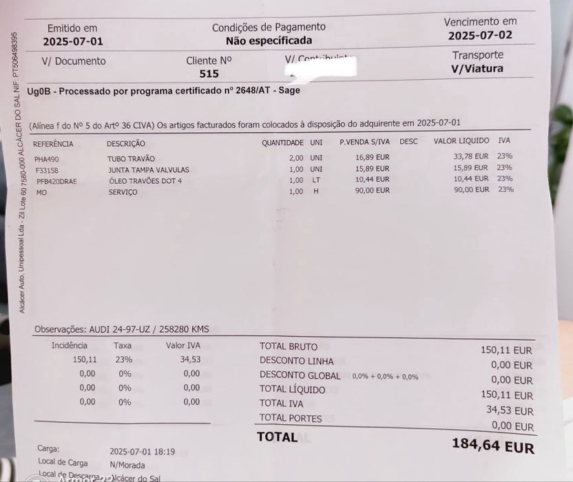 Audi A4 b6 caixa de 6 velocidades