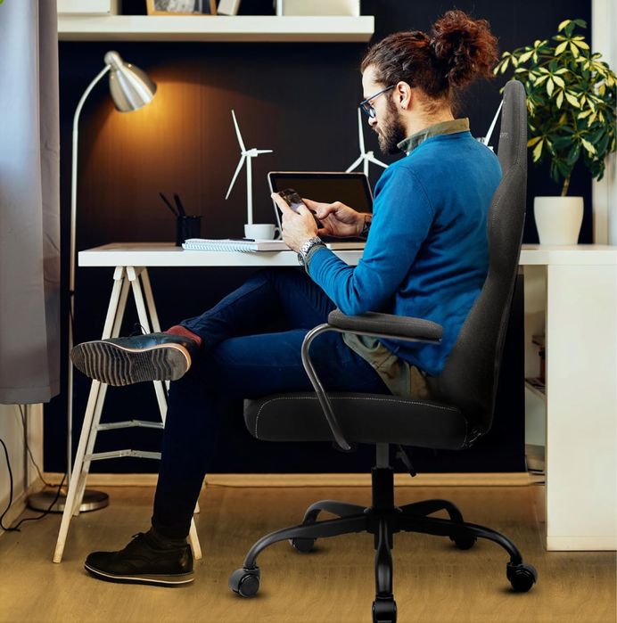 Fotel gamingowy, biurowy różowy / czarny