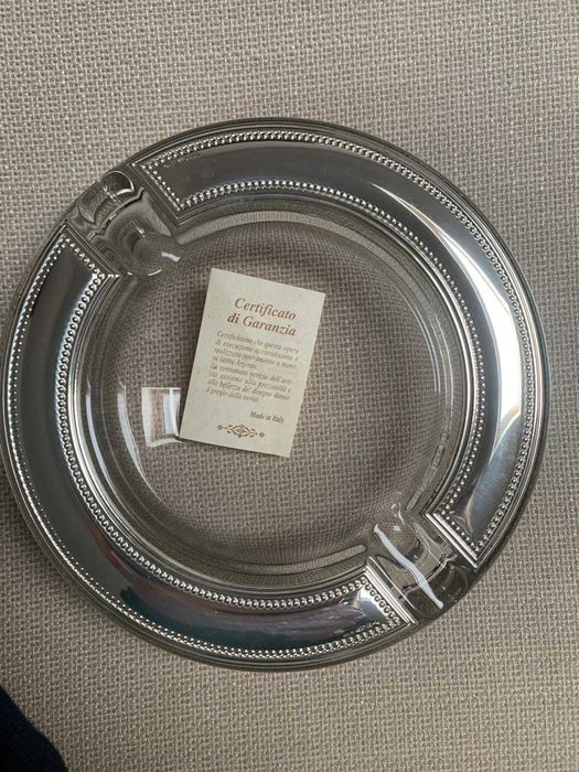 Cinzeiro Azzurra Argenti – Prata Italiana Artesanal
