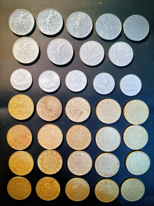 Lote moedas Itália