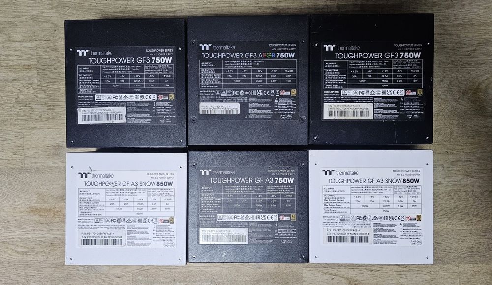 Блоки живлення неробочі Termaltake 650W/850W/1200W