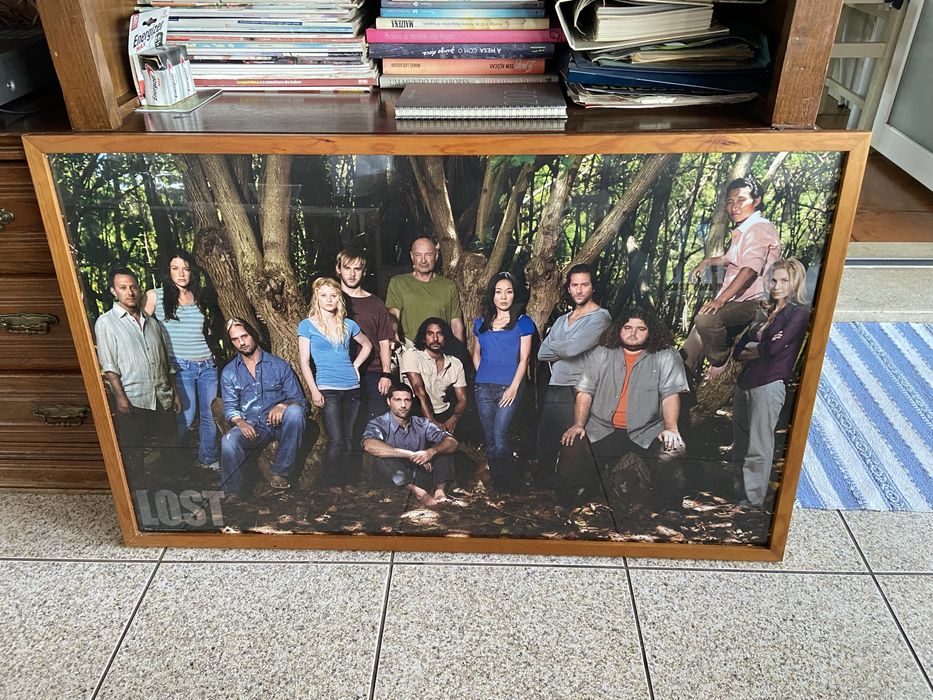 Quadro com poster da série televisão LOST