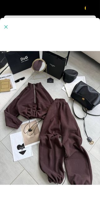 Теплий костюм фліс шоколад