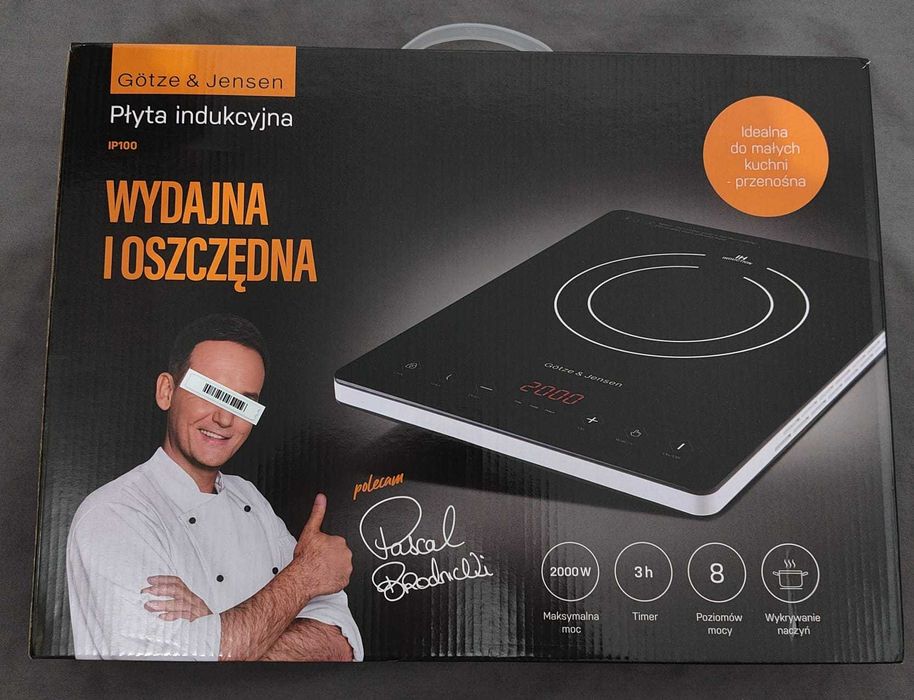 Kuchenka nastawna przenośna płyta indukcyjna GOTZE & JENSEN IP100