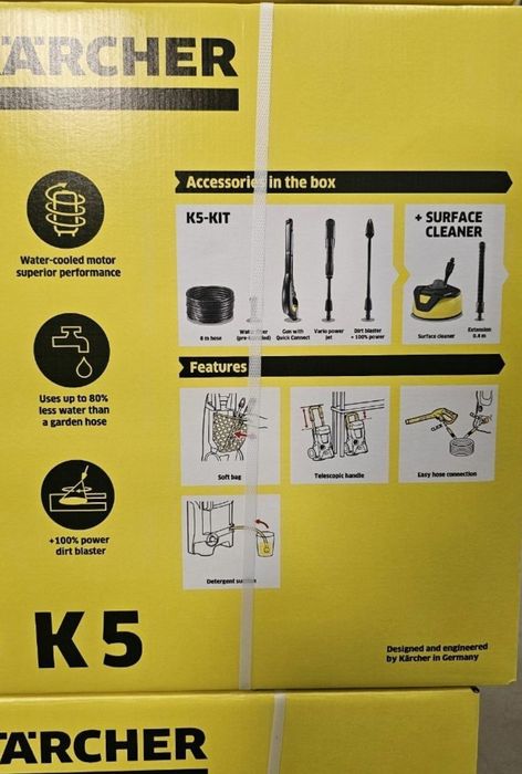 Мийка Karcher K5 Basic з Щіткою T5 Італія Нова мойка 1.180-587.0