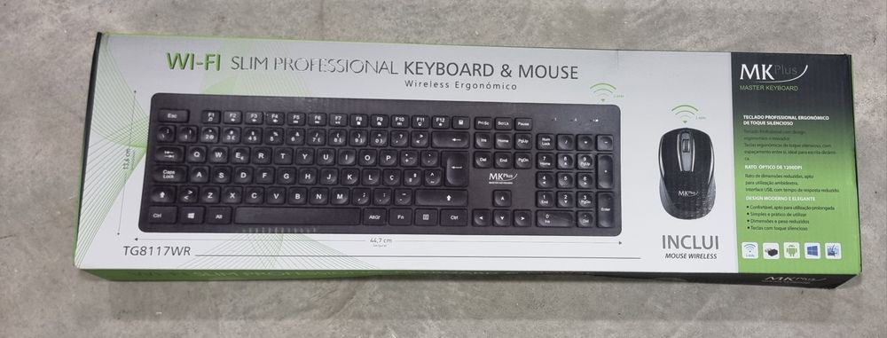 Rato e teclado wireless