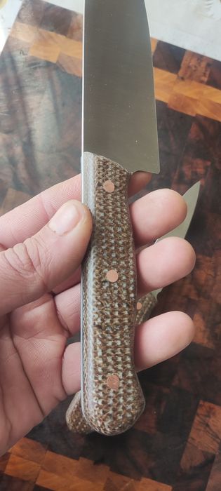 Кухонные ножи ручной работы: Шеф и Универсал. Набор 2шт. Сталь 50Х14МФ