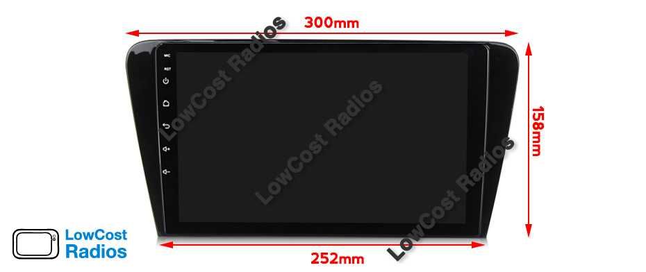 Auto Rádio 10 Polegadas SKODA OCTAVIA 3 | GPS Android BT USB APPS WIFI