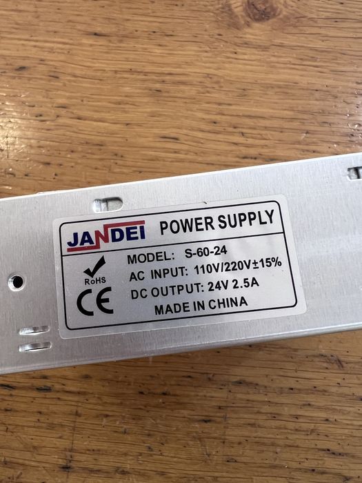 Transformador / Fonte de Alimentação Jandei 24V 2.5A (60W) – NOVO