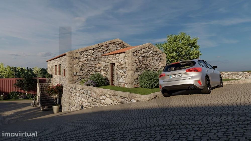 Moradia Individual T3 em Pedra com Piscina em Fornelos Ponte de Lima